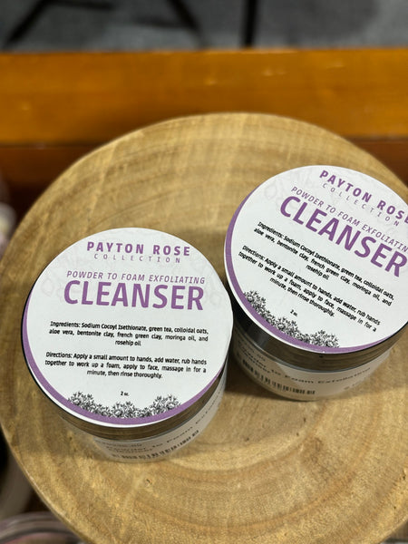 Powder to Foam exfoliating cleanser